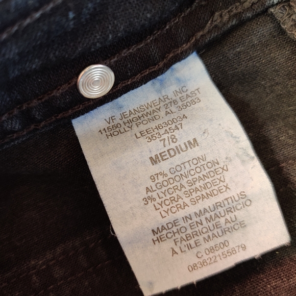 Lee Jeans One true Fit Black Jeans Size 8 - Picture 5 of 12